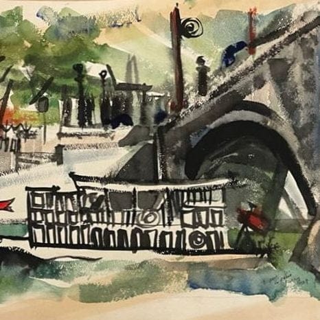 Ferry Boat on Seine, Paris