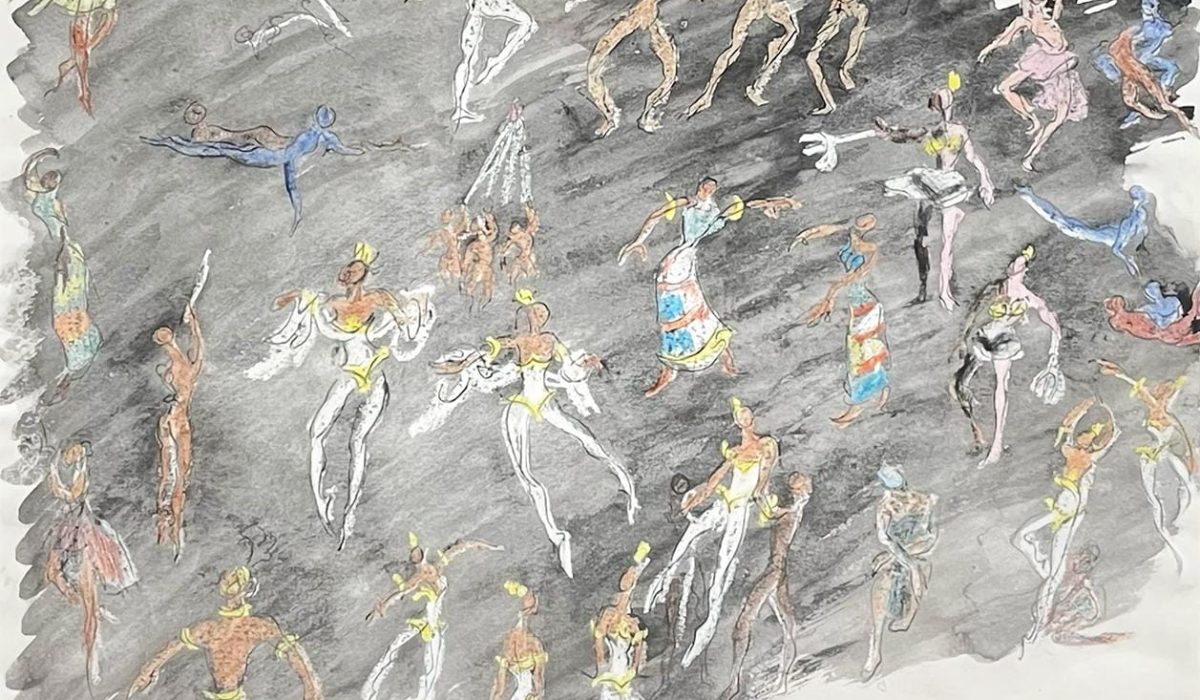 Bettina Somers. Tiresias Act 2. Mixed media on paper. No date.