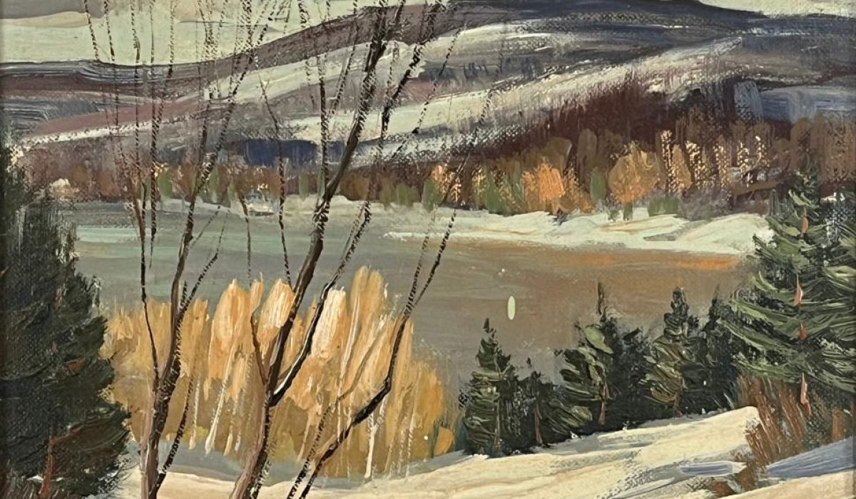 Sydney Berne. Untitled, Winter Landscape. Oil on canvas. No date.