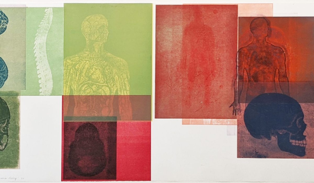 Doug Biden. Humans Being. Medium unknown, possible serigraph. 1997.