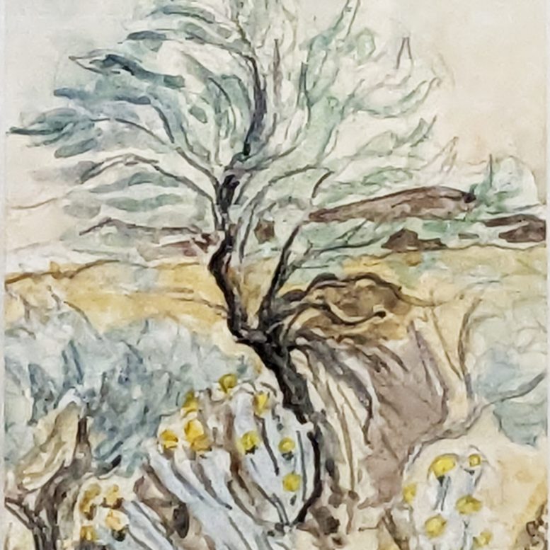 Edith Carter. Untitled. Watercolour and graphite on paper. 1960.