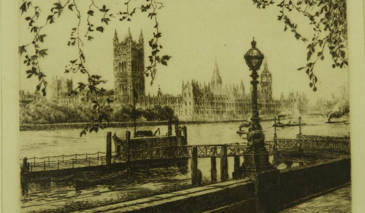 Edward J. Cherry. Untitled. Etching. No date.