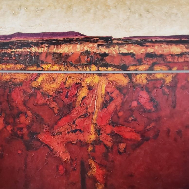 Donald Pentz. Ancient Landscape #36. Acrylic on canvas. 2005.