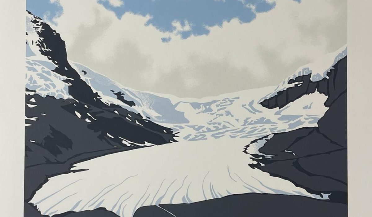 Leyda Campbell. Columbia Icefields. Serigraph, 52/100. No date.