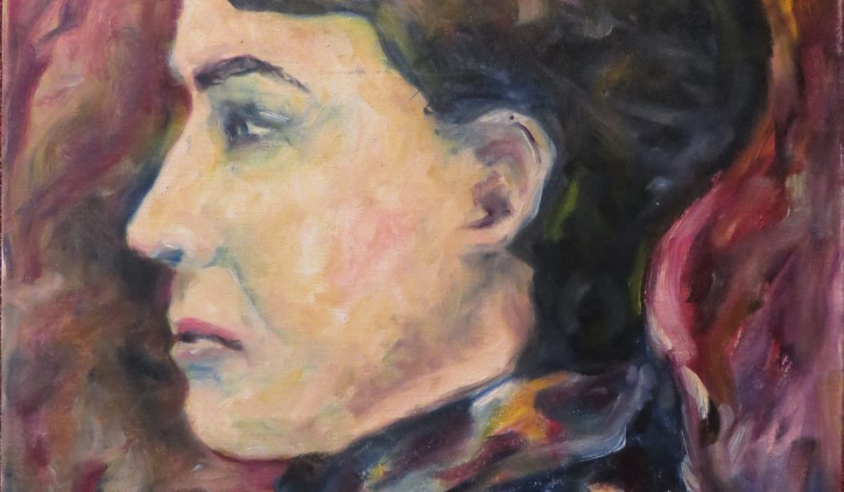 Huhn C.R. Amadeus - Portrait of a young man 1984 acrylic