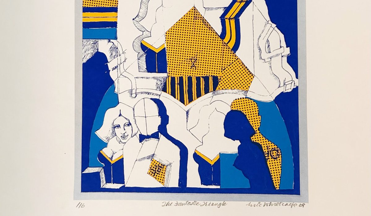 Eric Metcalfe. The Fantastic Triangle. Serigraph, 1/6. 1969.