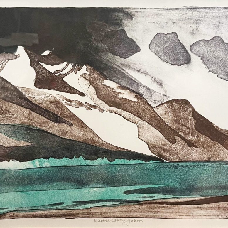 Toni Only. Kluane Lake/Yukon. Lithograph, 46/50. 1990.