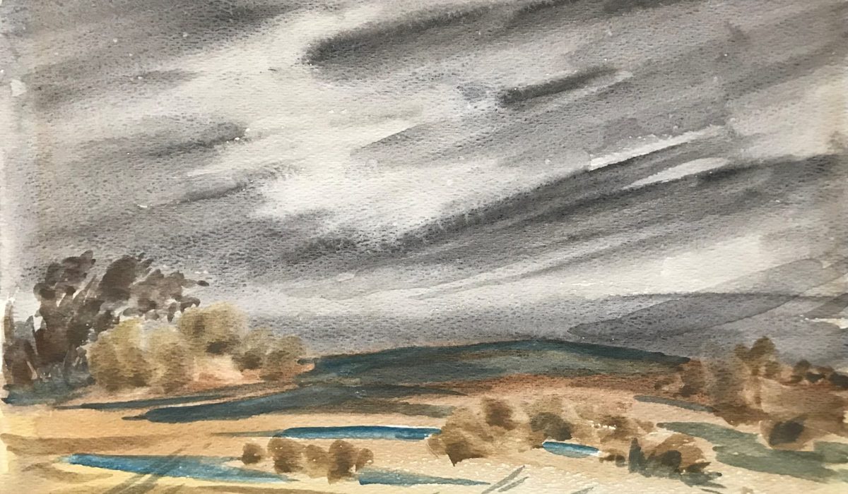 Pragnell, Bart H. prairie scene watercolour MC photo small