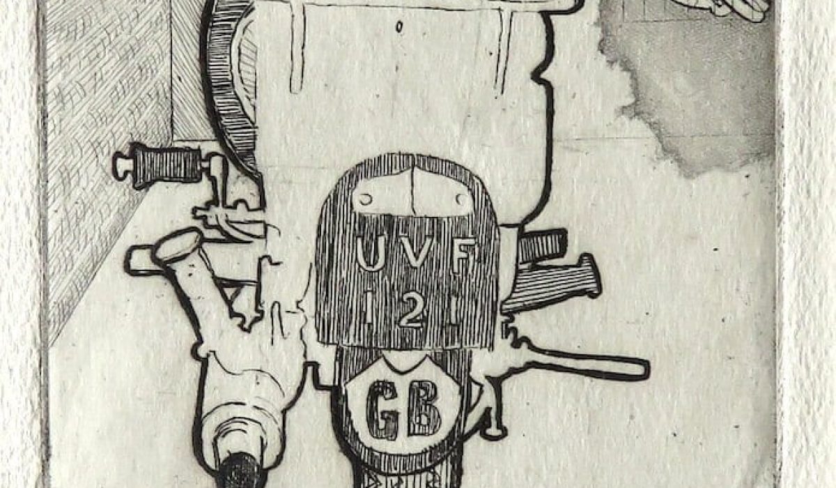 “The Groom Bewitched," Etching (1965)