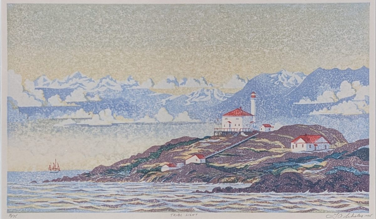 Graham A. Scholes. Trial Light. Woodblock, 16/75. 1995.
