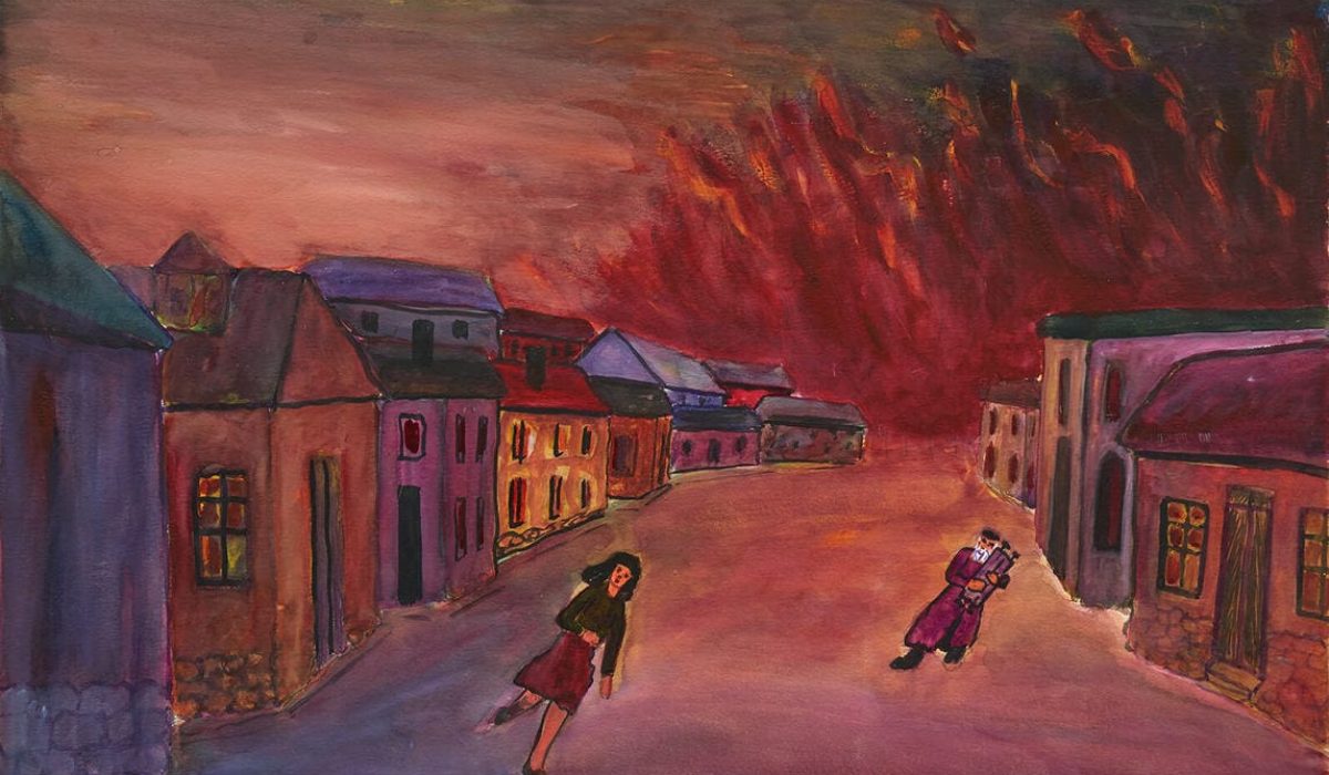 Gershon Iskowitz. Torah. Gouache and brush and black ink on illustration board. 1951. National Gallery of Canada, Ottawa.