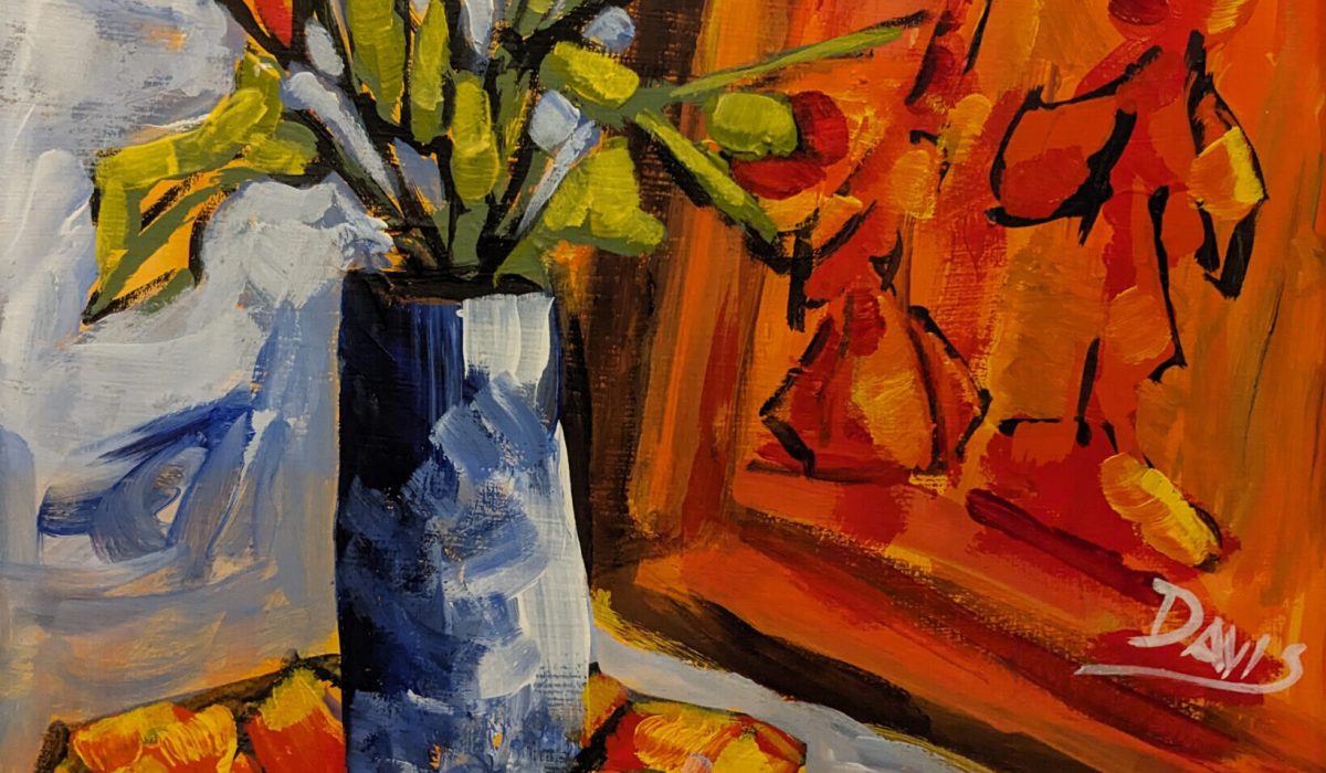 Davis, Gordon Dancing Flowers acrylic 16x12
