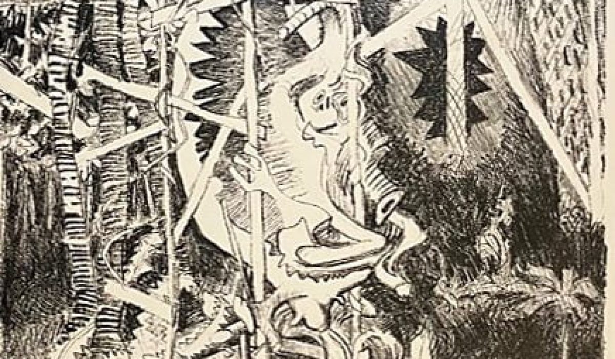 Jack Shadbolt. Secret Garden #7. Lithograph, 2/46. No date.